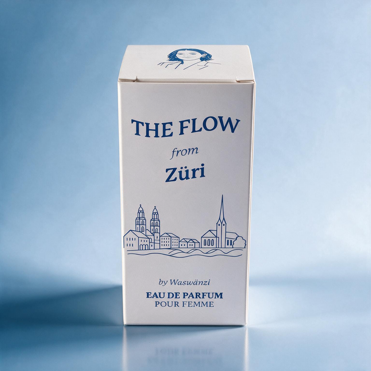 Verpackung von The Flow from Züri Eau de Parfum pour Femme, 50 ml