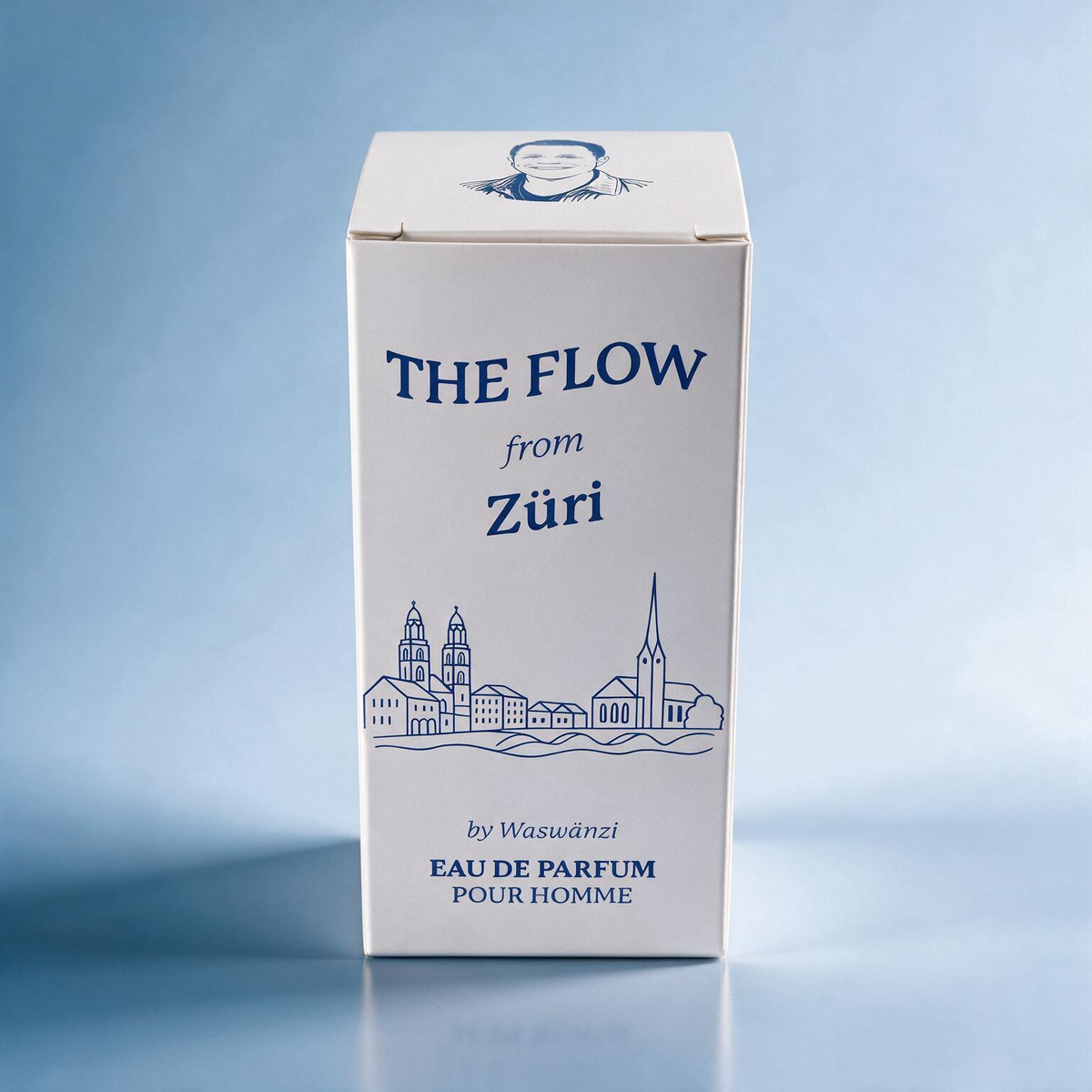 Verpackung von The Flow from Züri Eau de Parfum pour Homme, 50 ml